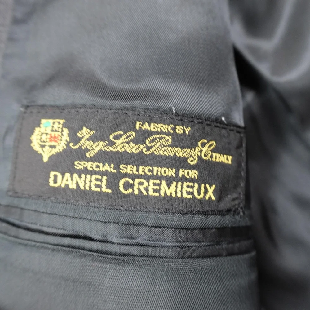 Daniel Cremieux Blazer Mens 46R Gray‎ Loro Piana Wool Sport Coat Suit Jacket USA